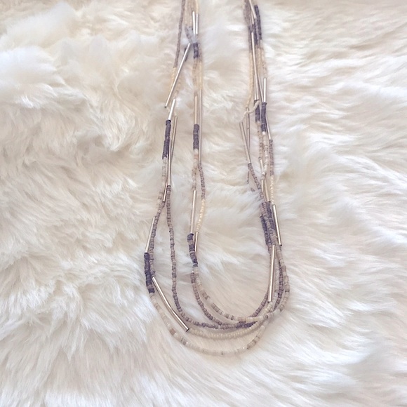 VTG Boho Long Multi-Layered Earth-Tone Seed Beads - Picture 3 of 15